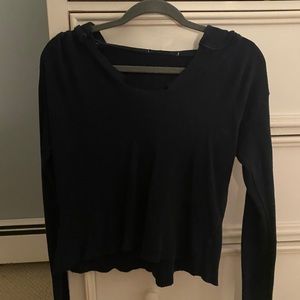 Navy Brandy Melville Pullover with hood